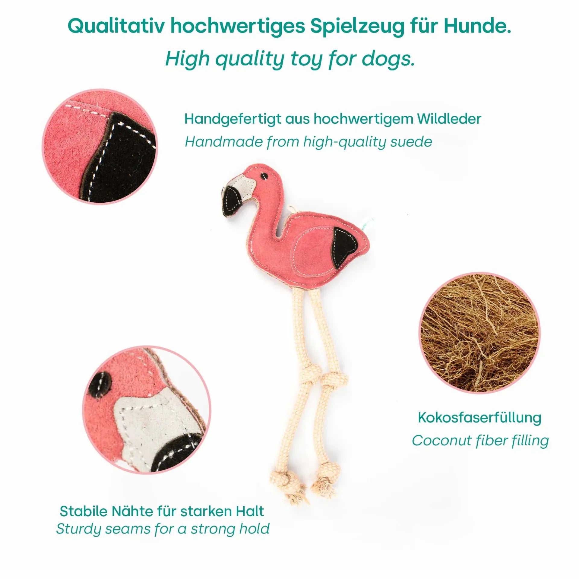 Zerrspielzeug Flamingo