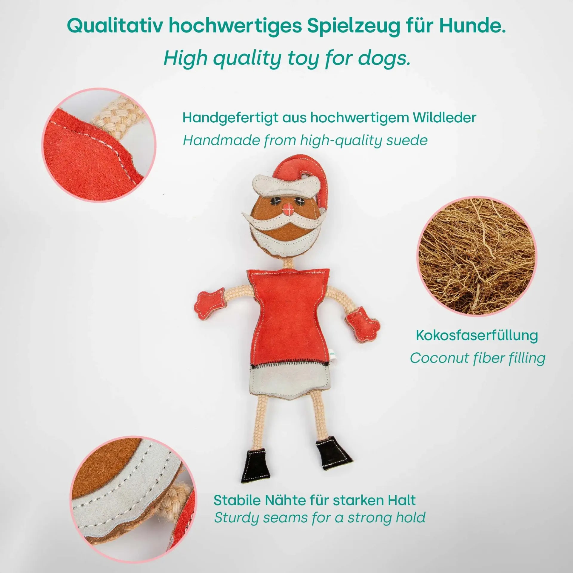 Juguete de remolque Papá Noel navideño