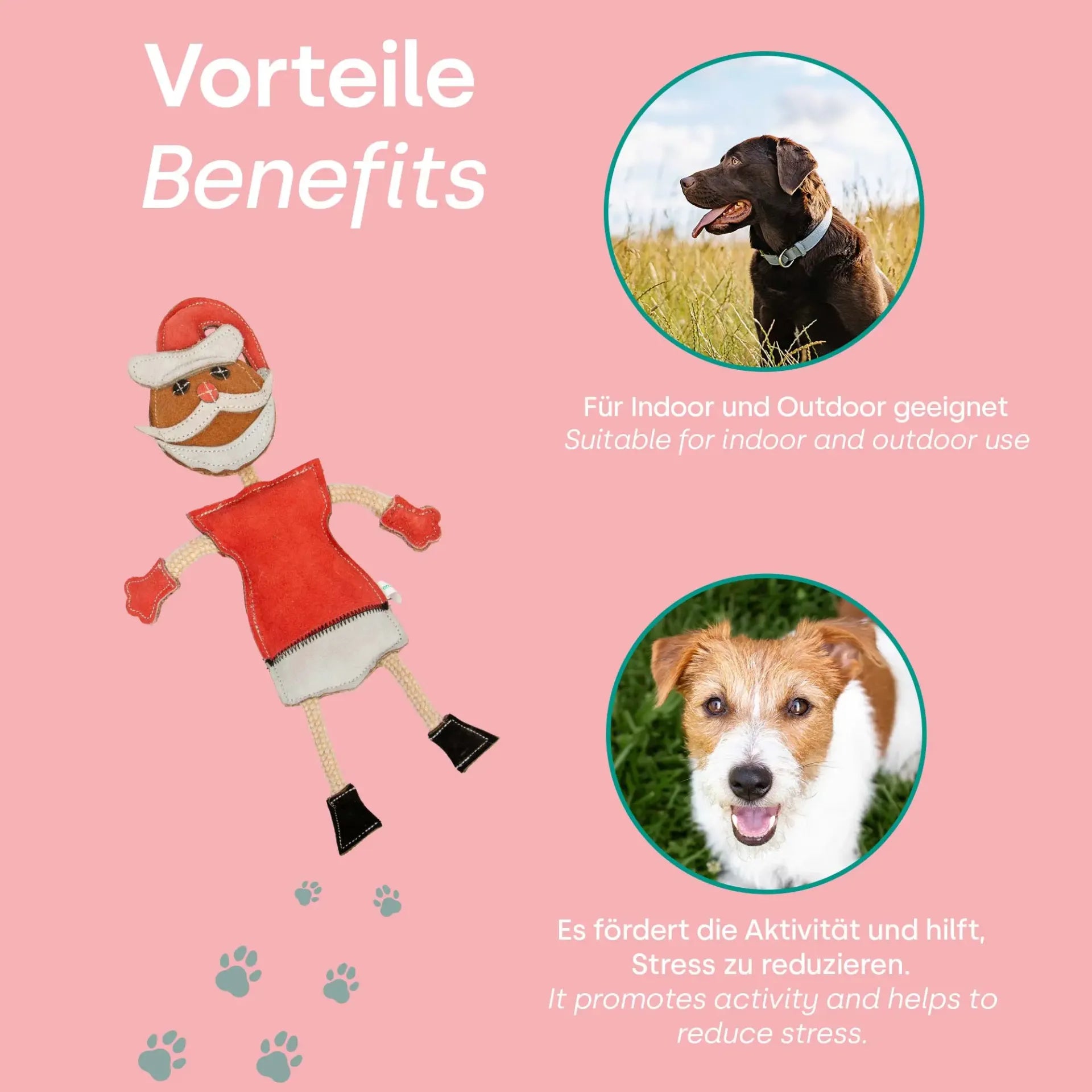 Juguete de remolque Papá Noel navideño