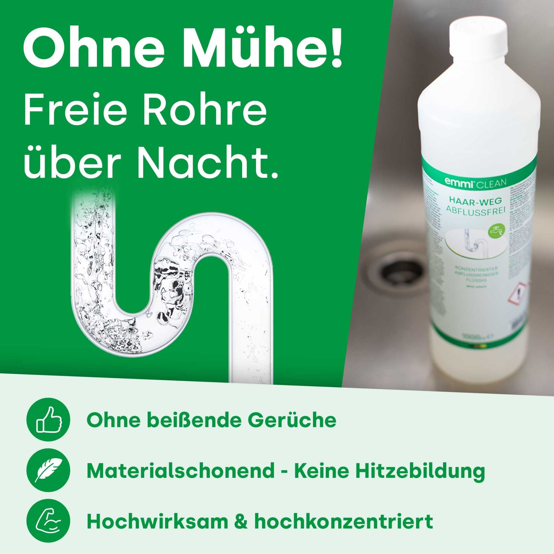 Haar-Weg Detergente per scarichi 1000ml