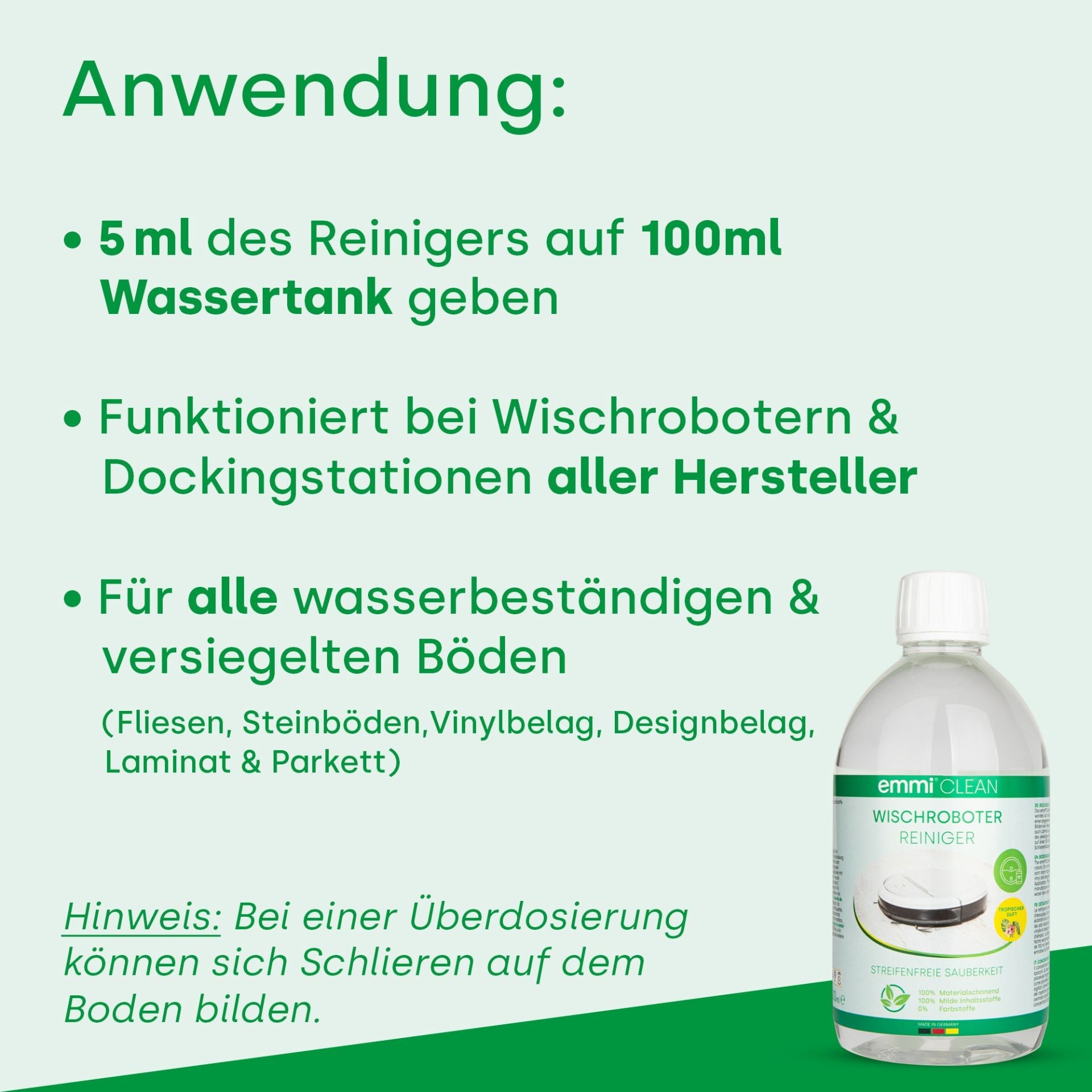 robot mop cleaner 500ml