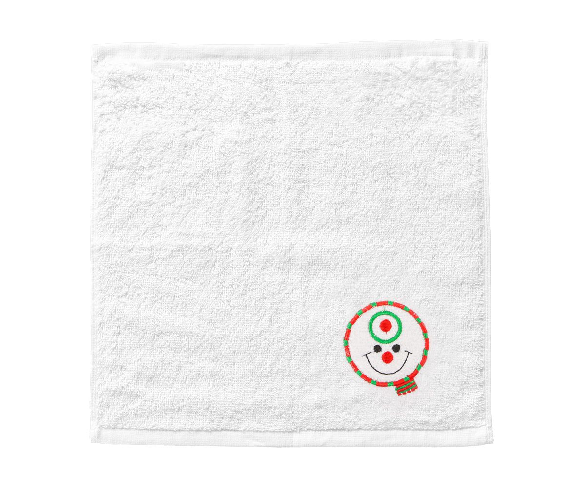 serviette en coton bonhomme de neige