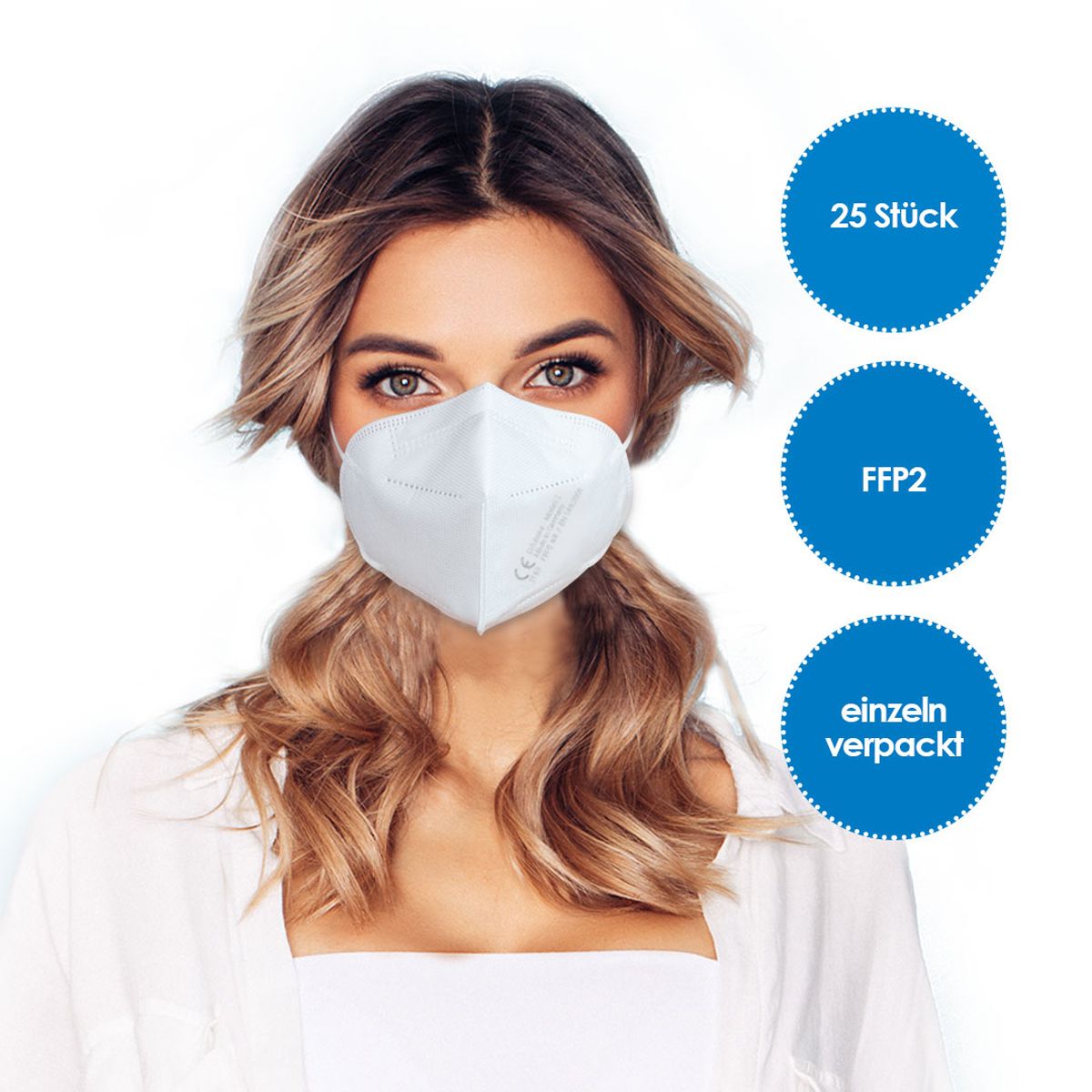 Mascarilla respiratoria FFP2 25 uds.