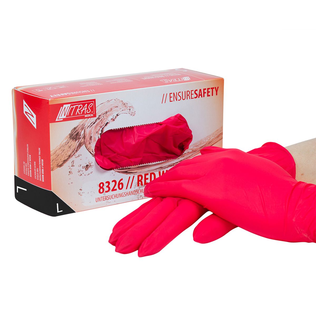 Nitril-Handschuhe Rot