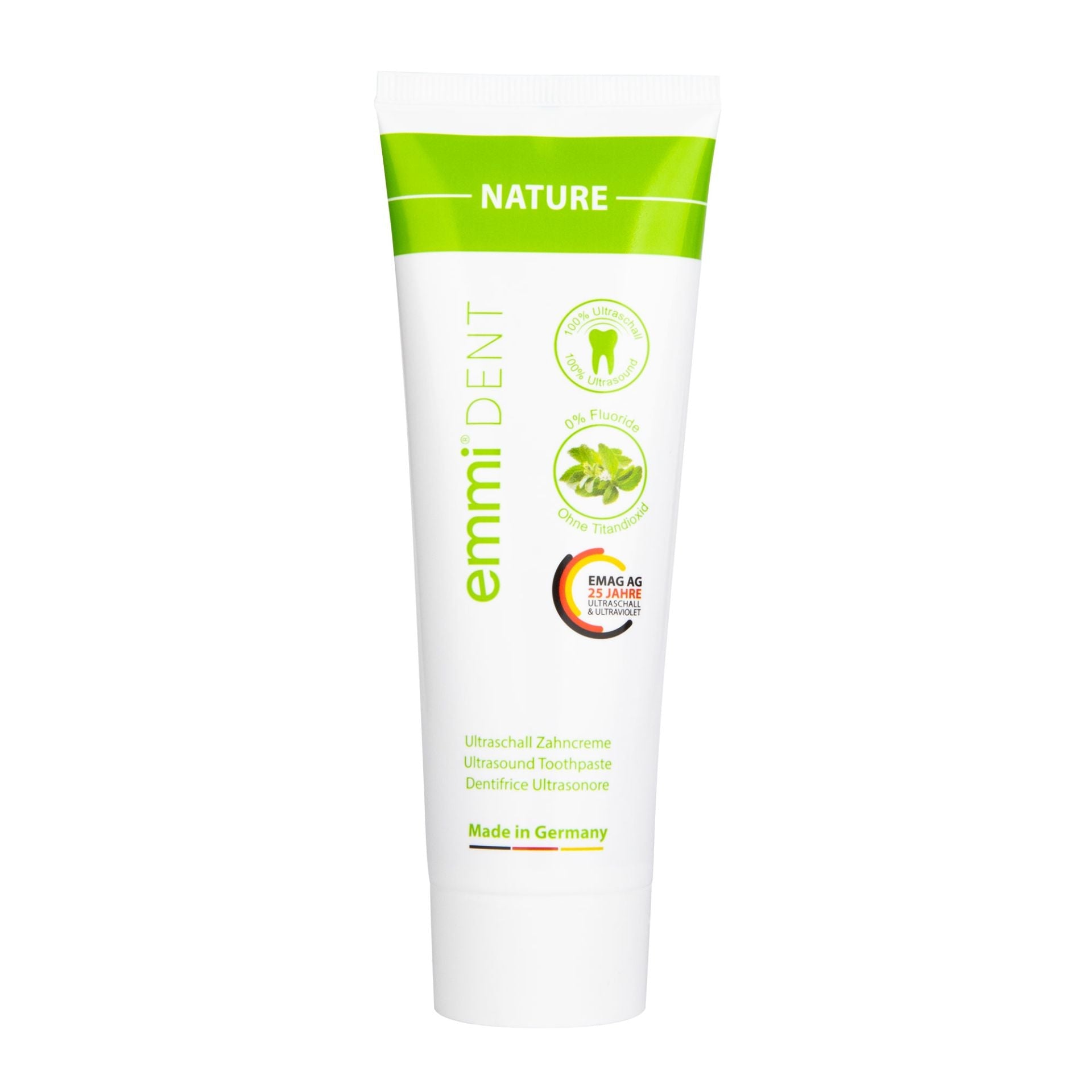 Dentifrice nature sans fluor ni dioxyde de titane