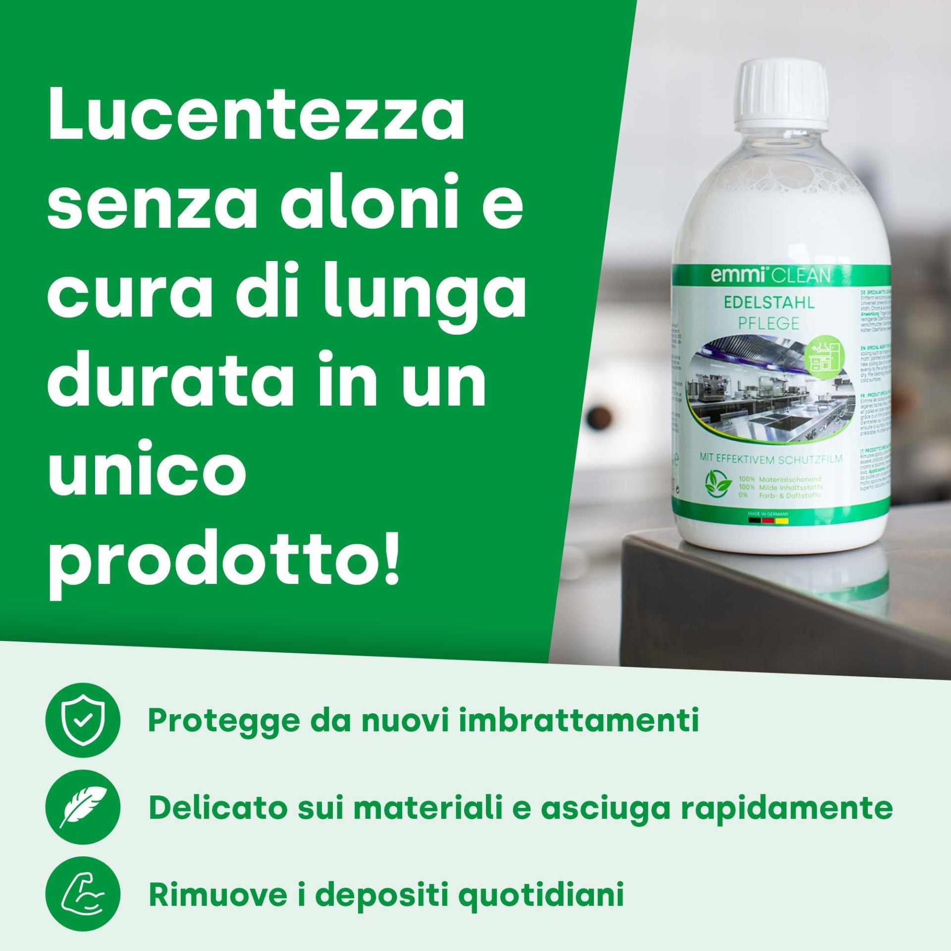 Limpiador y cuidado de acero inoxidable 500 ml