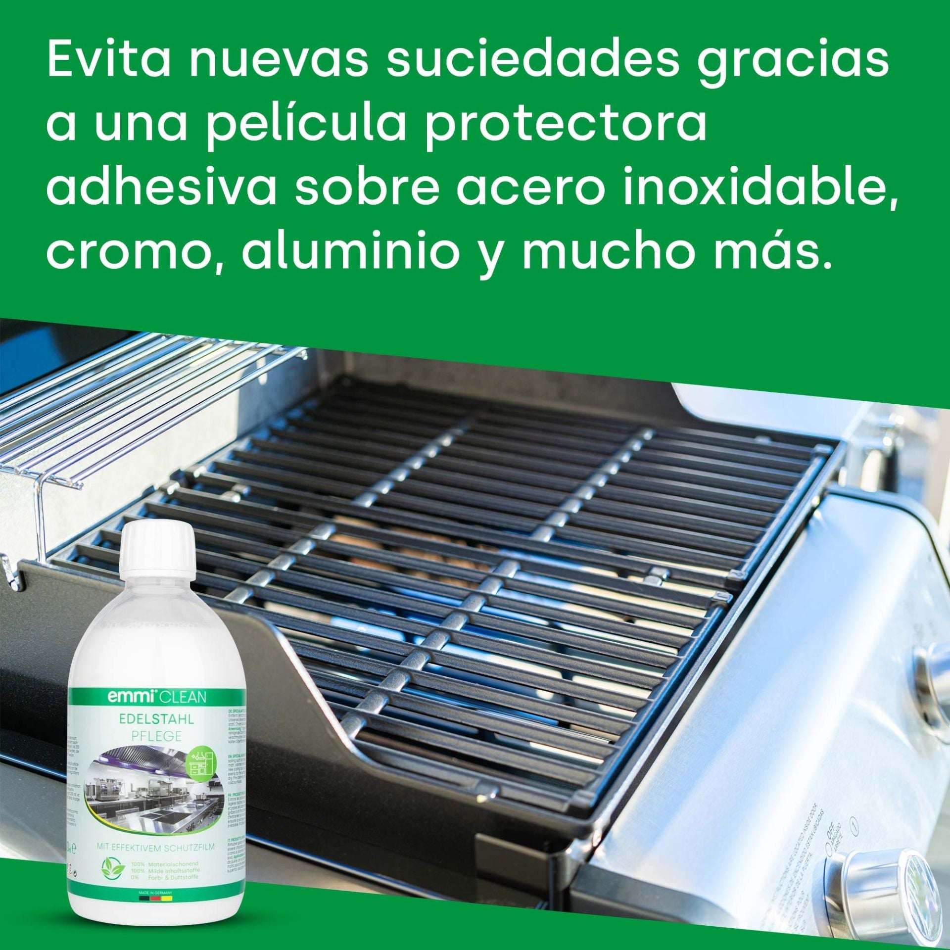 Limpiador y cuidado de acero inoxidable 500 ml