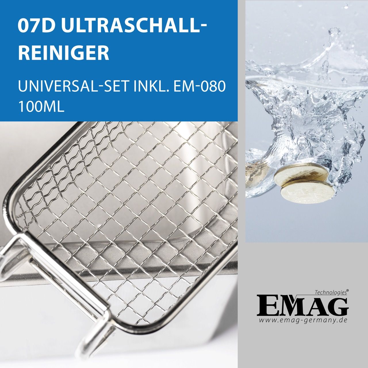 07D Ultraschallreiniger Edelstahl