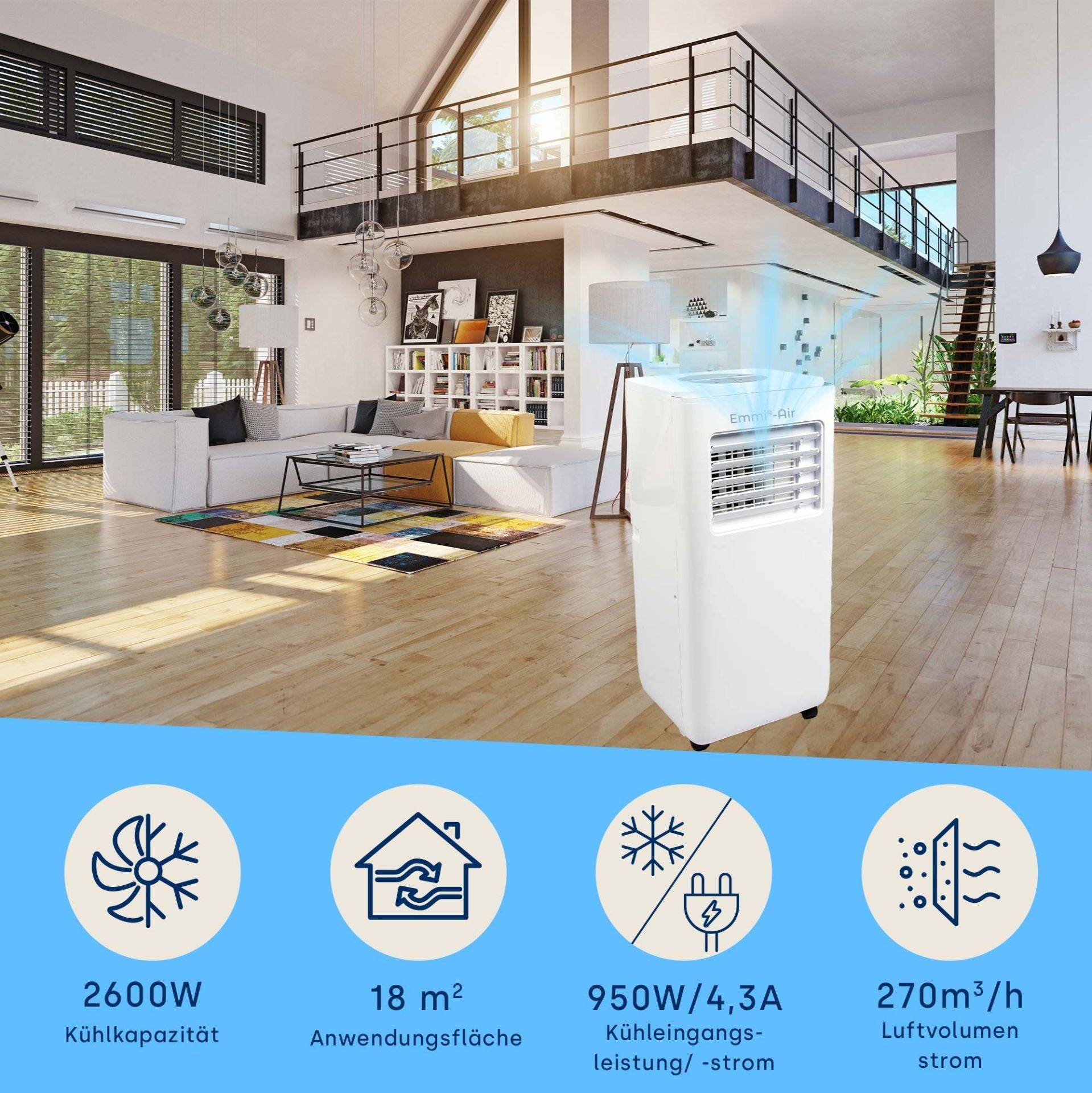 emmi-air Quick Cool air conditioning system